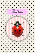 Ladybug Club Button