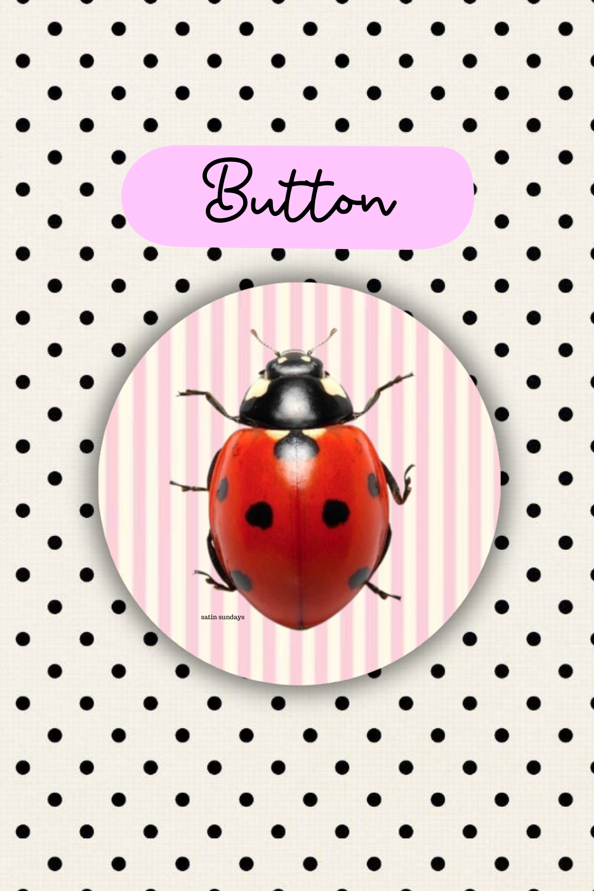 Ladybug Club Button